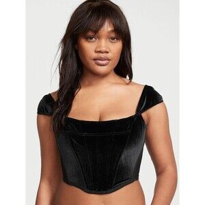 Victoria’s Secret Dream Angels Velvet Corset Top Black M-DD